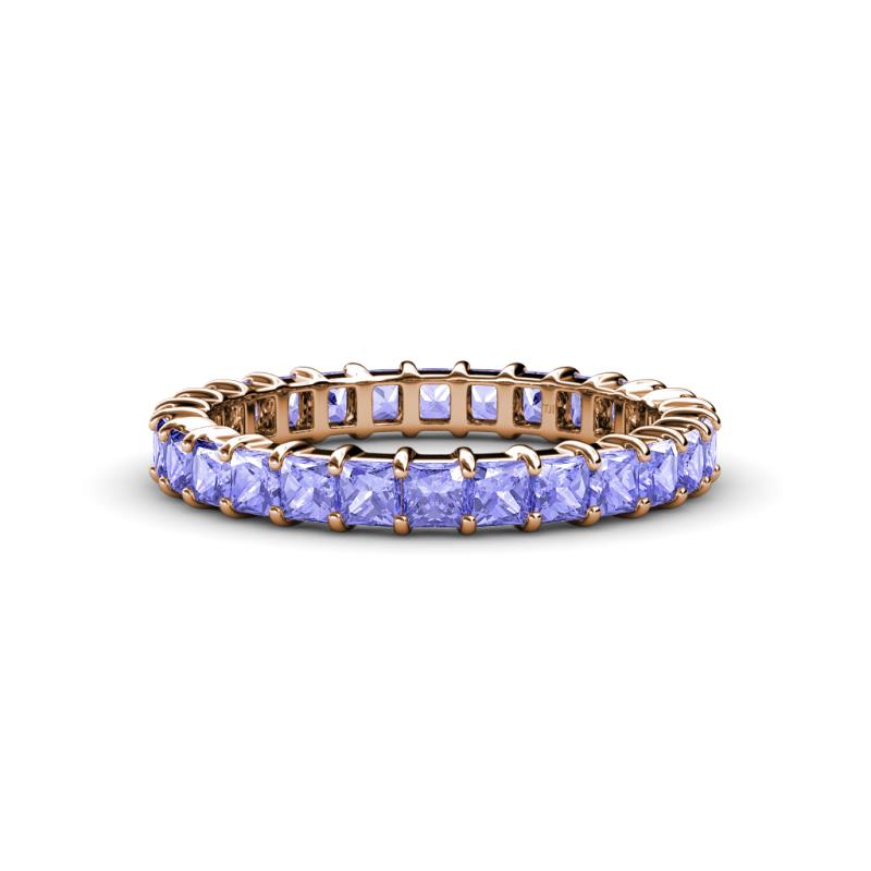 Allie 3.00 mm Princess Cut Tanzanite Eternity Band 