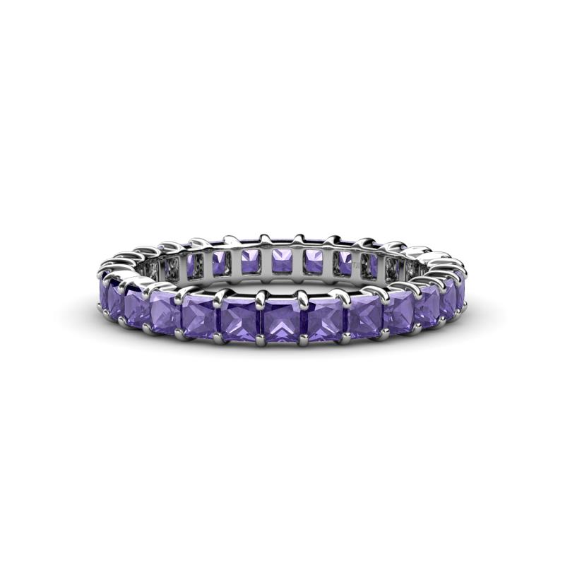 Allie 3.00 mm Princess Cut Iolite Eternity Band 