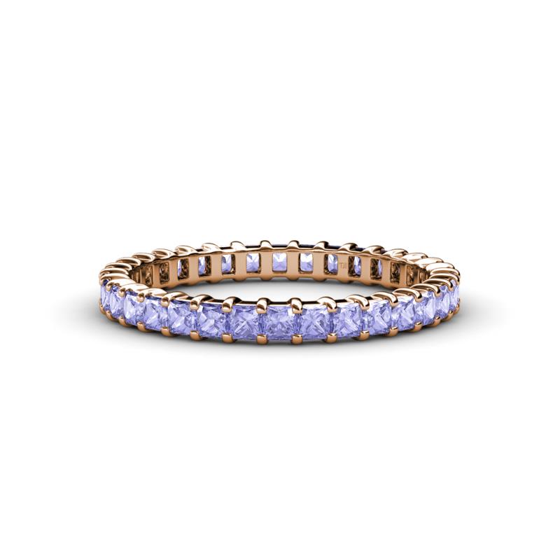 Allie 2.50 mm Princess Cut Tanzanite Eternity Band 