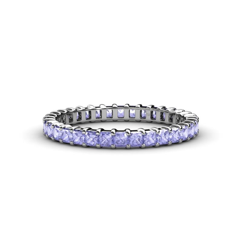 Allie 2.50 mm Princess Cut Tanzanite Eternity Band 