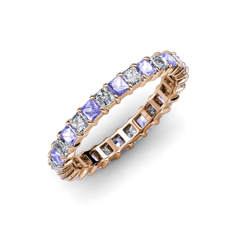 Allie Tanzanite and Diamond Eternity Band 