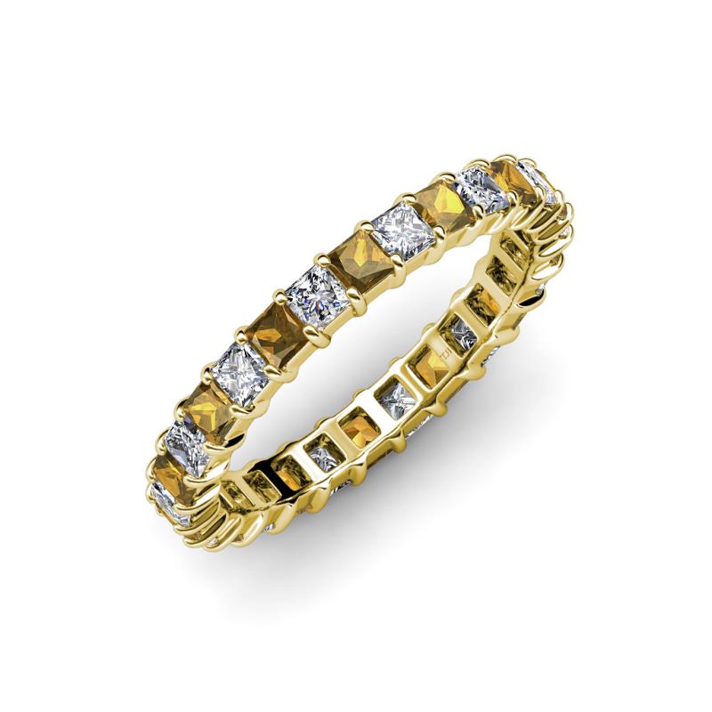 Allie Citrine and Diamond Eternity Band 