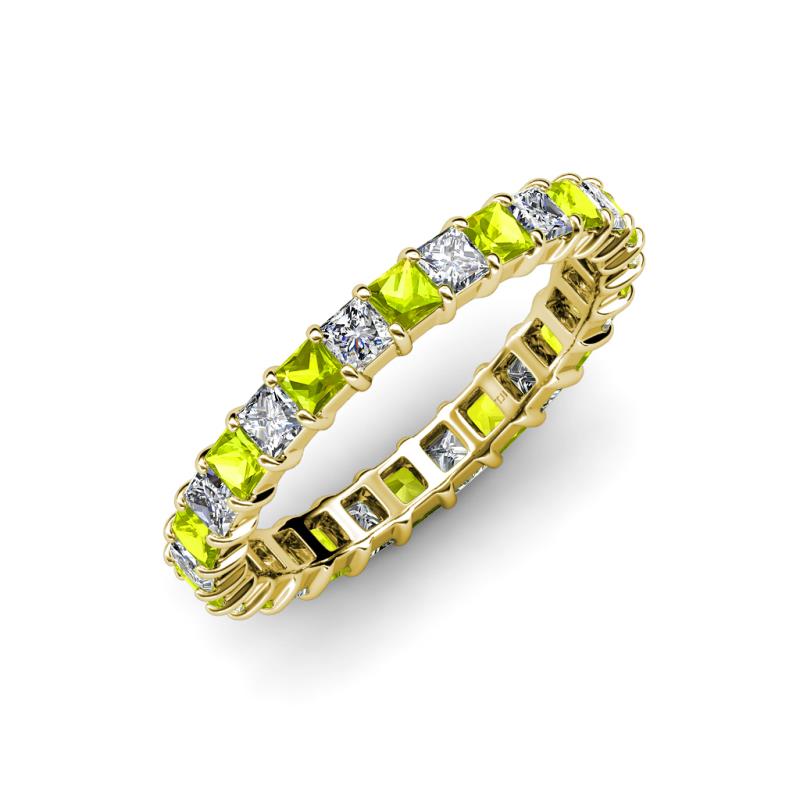 Allie Peridot and Diamond Eternity Band 