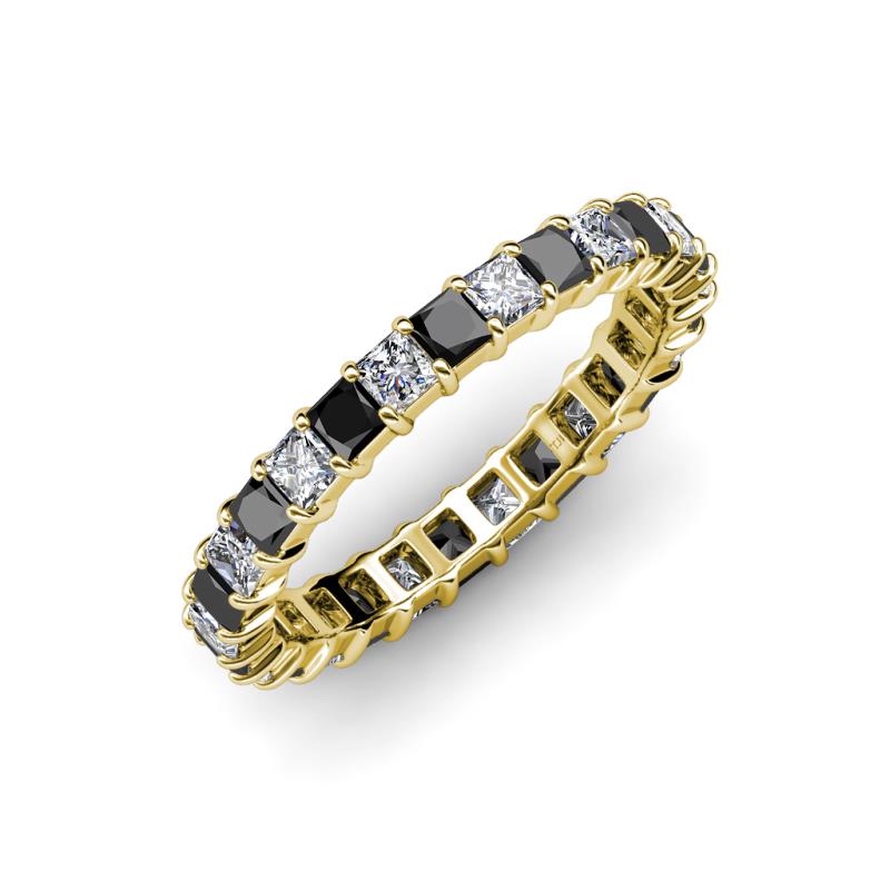 Allie Black and White Diamond Eternity Band 