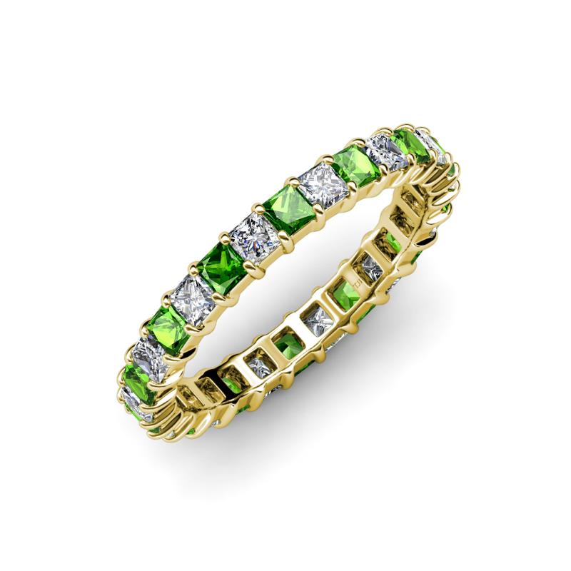 Allie Green Garnet and Diamond Eternity Band 