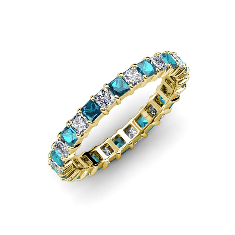 Allie Blue and White Diamond Eternity Band 