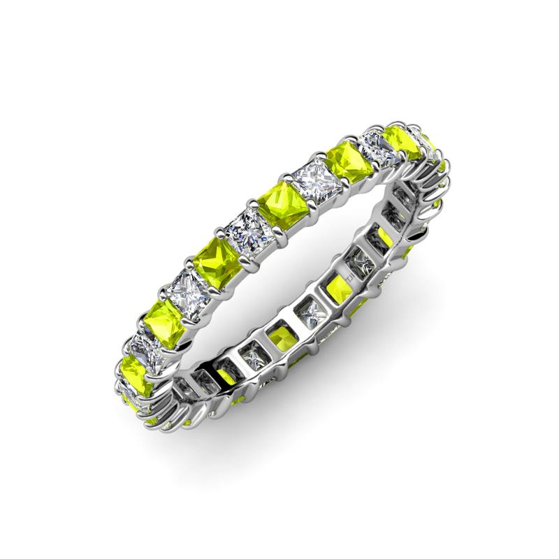 Allie Peridot and Diamond Eternity Band 