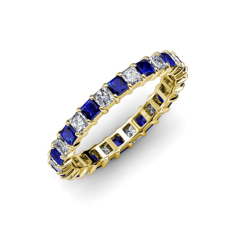 Allie Blue Sapphire and Diamond Eternity Band 