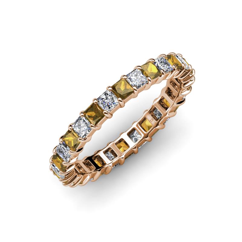 Allie Citrine and Diamond Eternity Band 