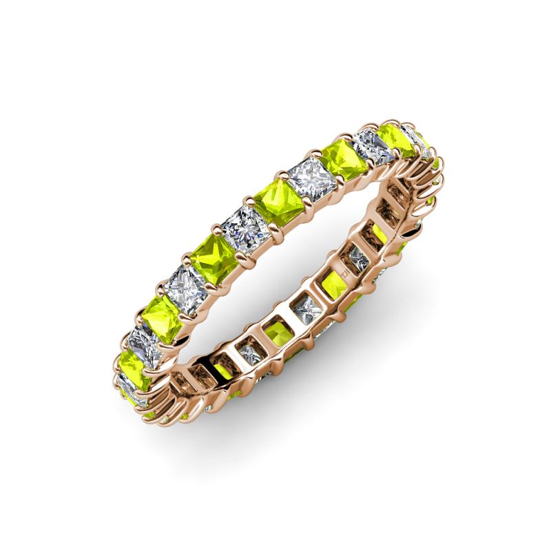 Allie Peridot and Diamond Eternity Band 