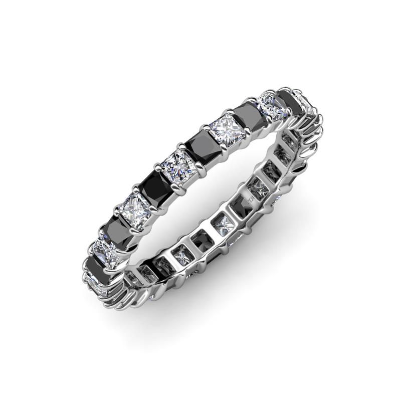 Allie Black and White Diamond Eternity Band 