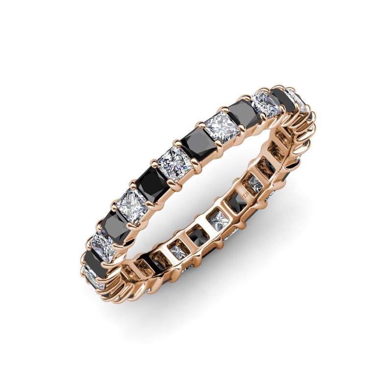 Allie Black and White Diamond Eternity Band 