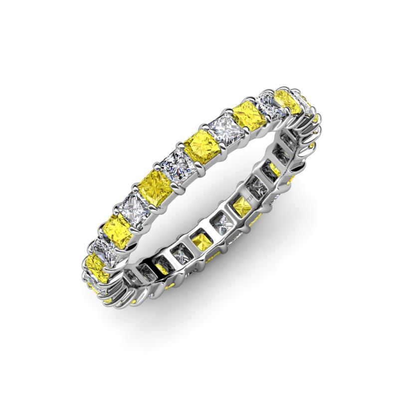 Allie Yellow Sapphire and Diamond Eternity Band 