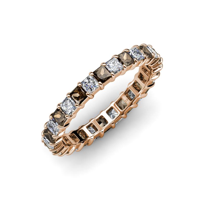 Allie Smoky Quartz and Diamond Eternity Band 
