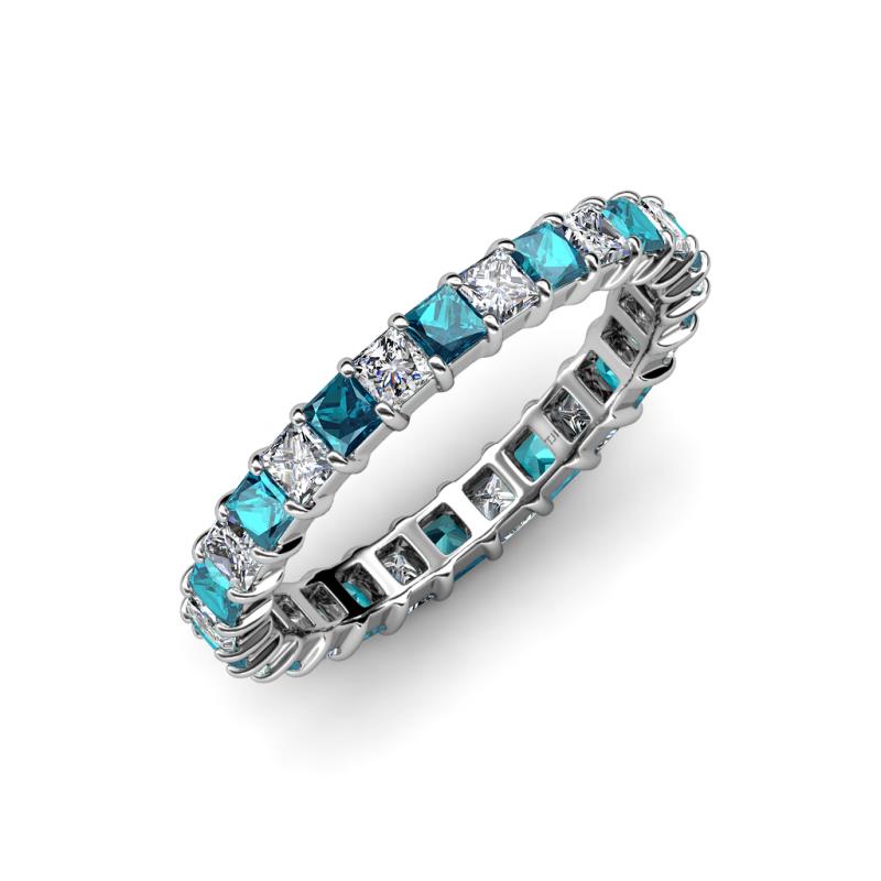 Allie Blue and White Diamond Eternity Band 