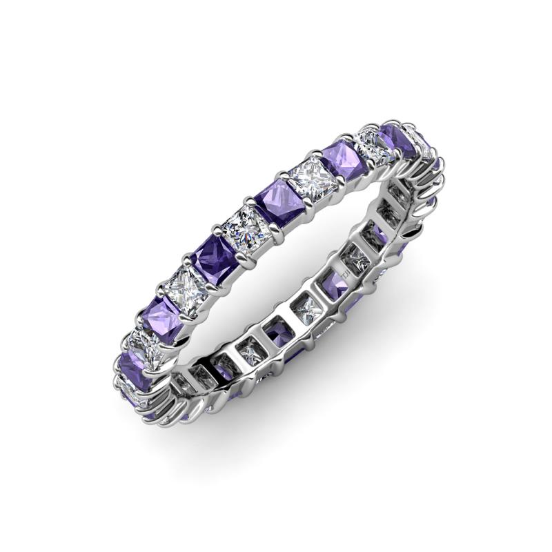 Allie Iolite and Diamond Eternity Band 