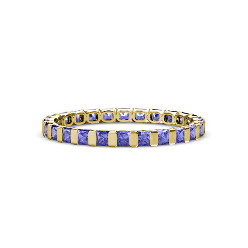 Clarissa 2.50 mm Princess Cut Tanzanite Eternity Band 