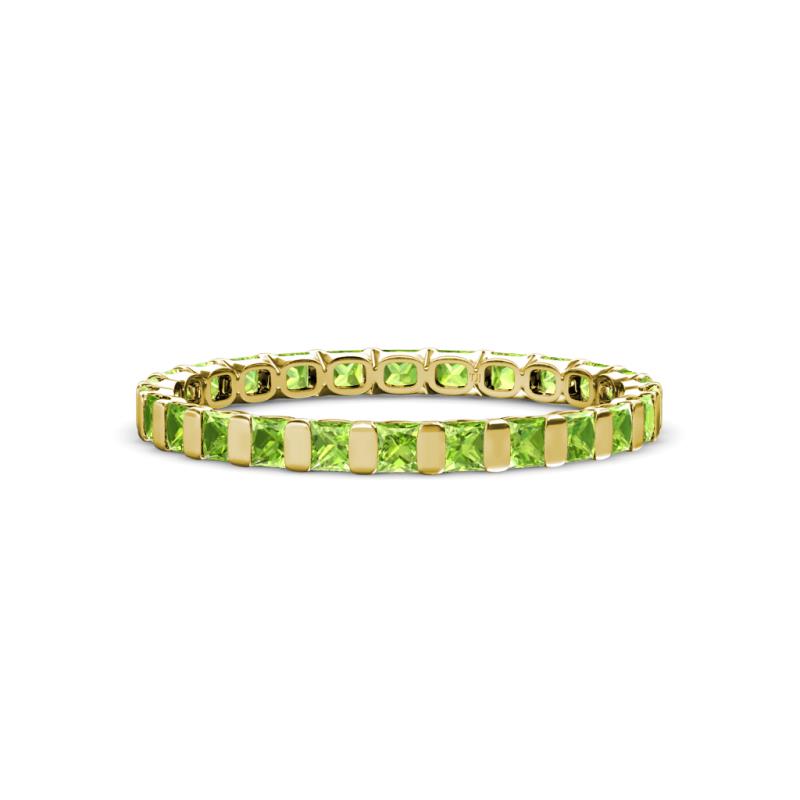 Clarissa 2.50 mm Princess Cut Peridot Eternity Band 