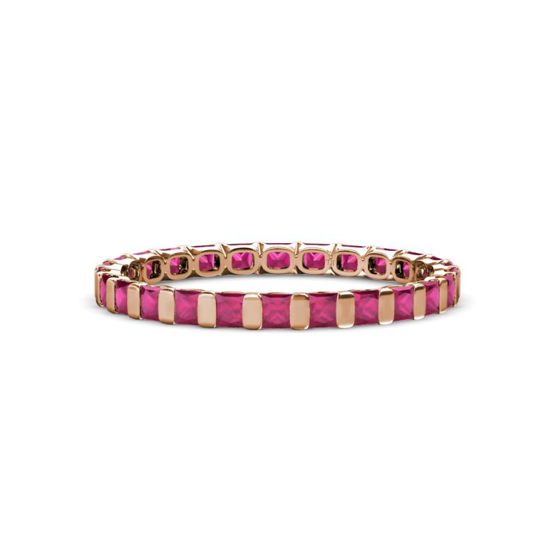 Clarissa 2.50 mm Princess Cut Ruby Eternity Band 