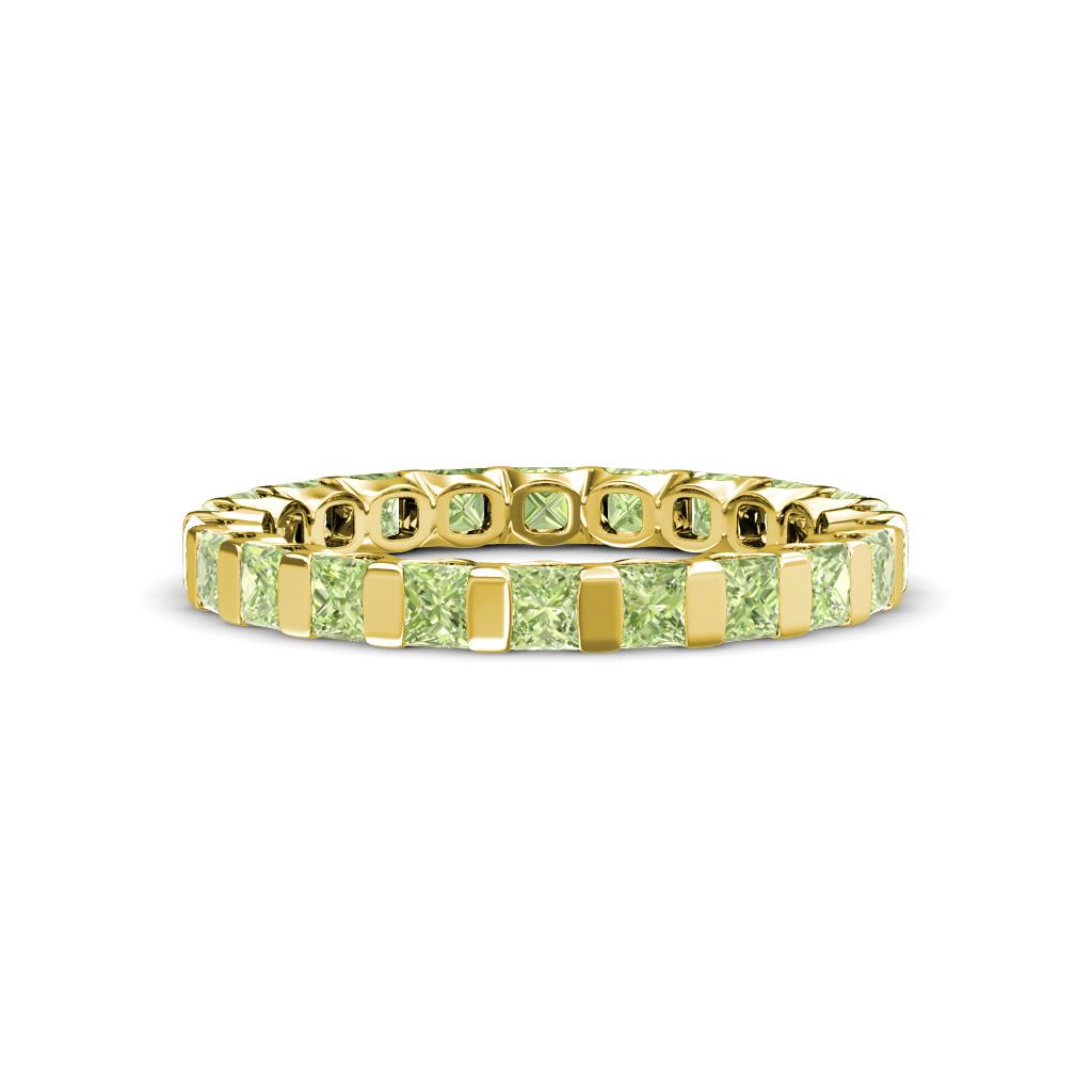 Clarissa 3.00 mm Princess Cut Peridot Eternity Band 