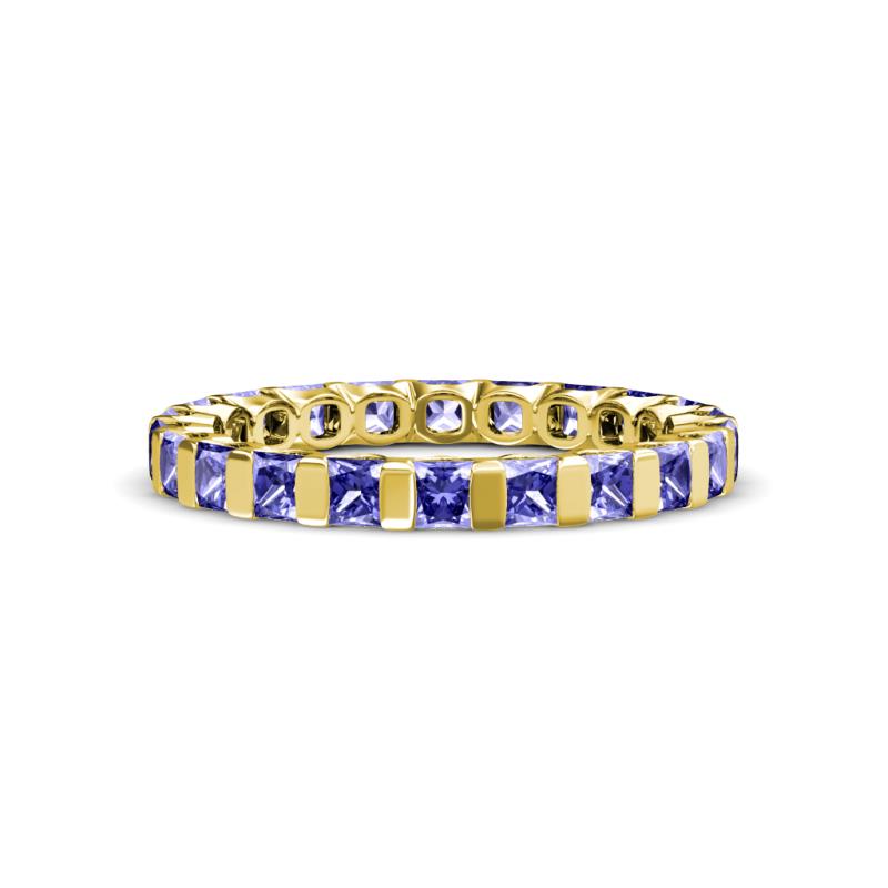 Clarissa 3.00 mm Princess Cut Tanzanite Eternity Band 
