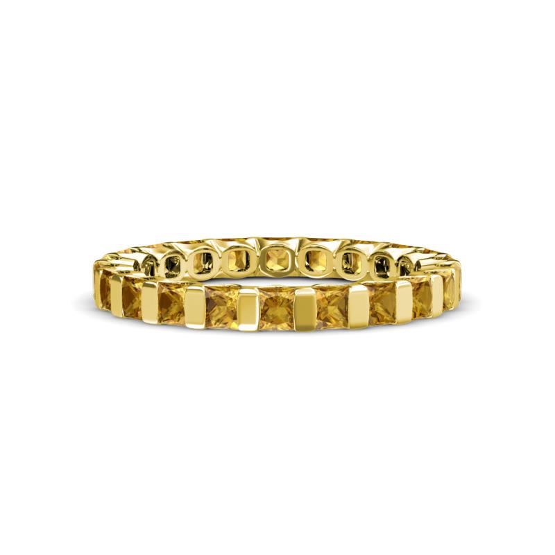 Clarissa 3.00 mm Princess Cut Citrine Eternity Band 