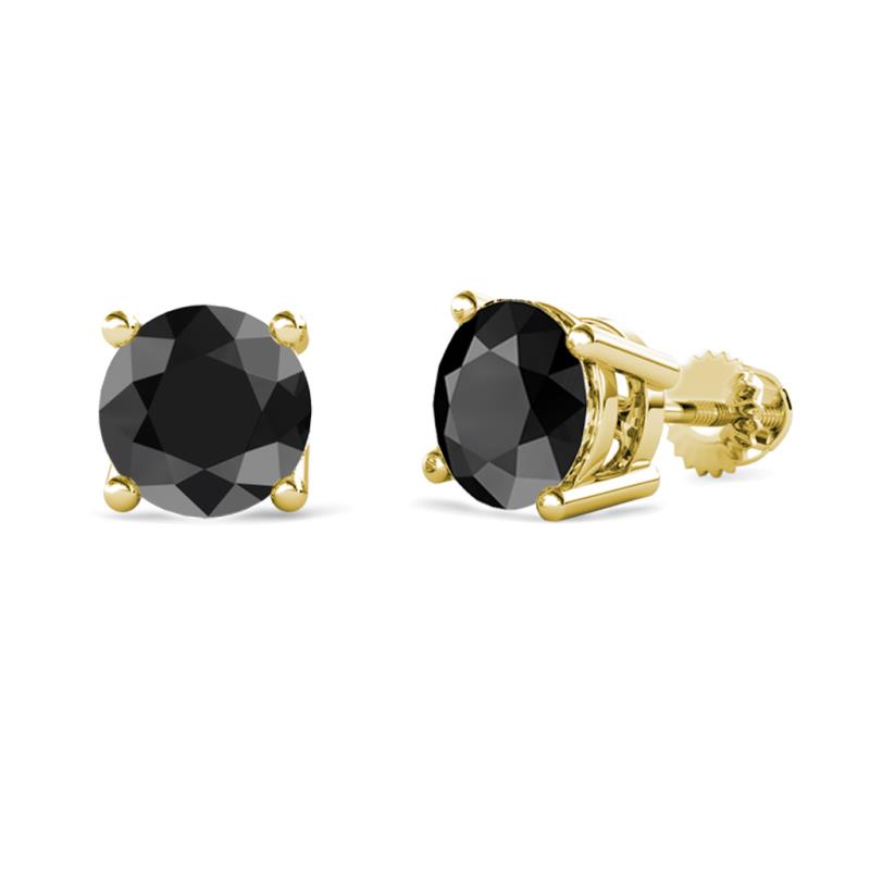 Alina Black Diamond (6mm) Solitaire Stud Earrings 