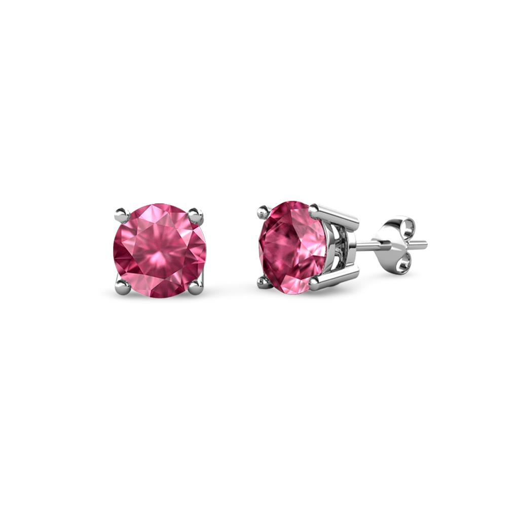 Alina Pink Tourmaline (4mm) Solitaire Stud Earrings 