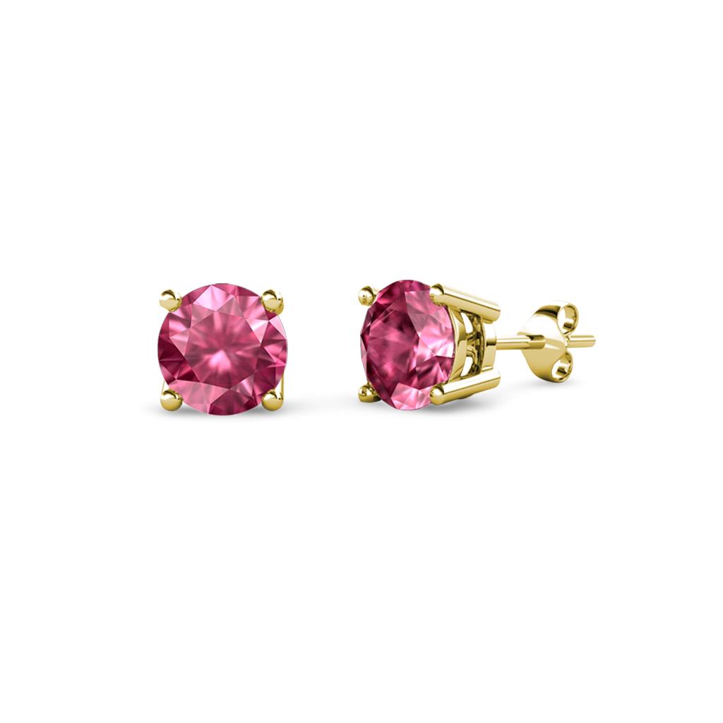 Alina Pink Tourmaline (4mm) Solitaire Stud Earrings 