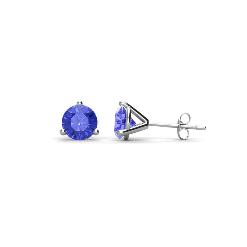 Pema 4mm (0.48 ctw) Tanzanite Martini Solitaire Stud Earrings 