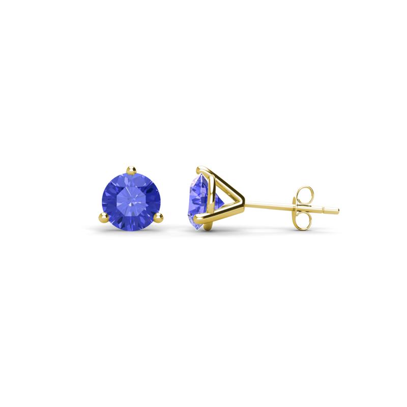 Pema 4mm (0.48 ctw) Tanzanite Martini Solitaire Stud Earrings 