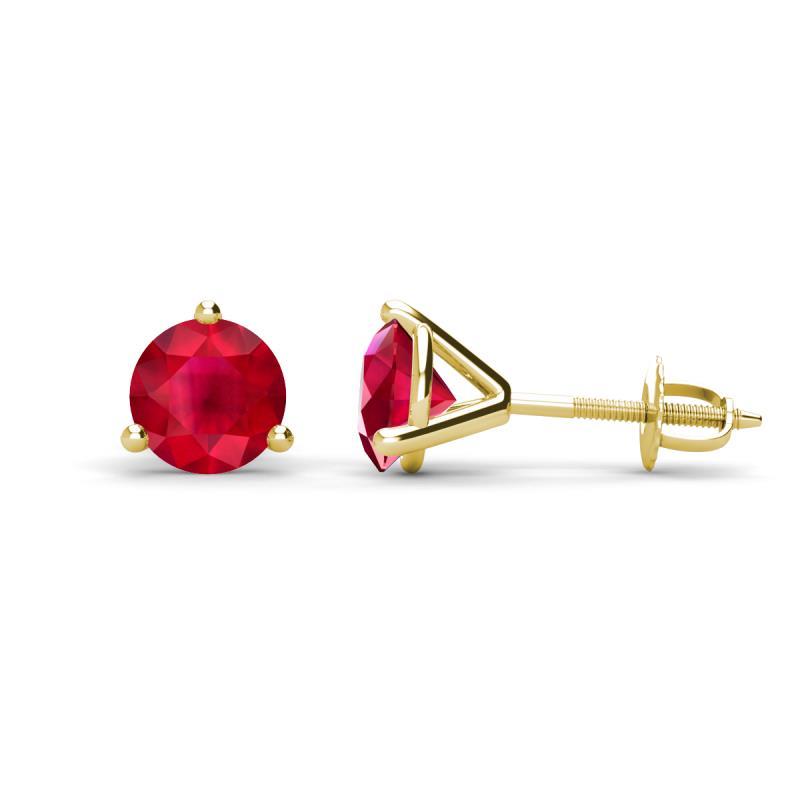 Pema 6.0mm (1.90 ctw) Ruby Martini Solitaire Stud Earrings 