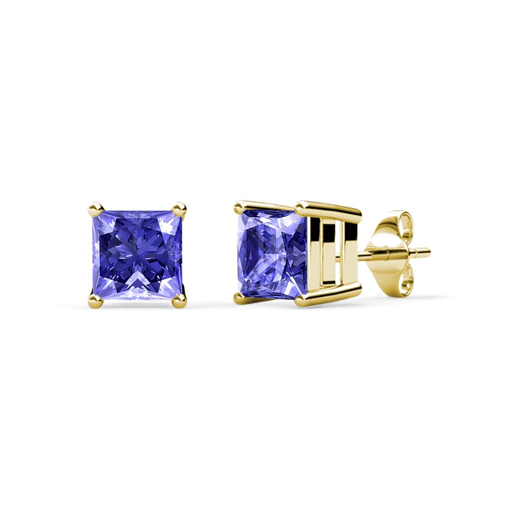 Zoey Tanzanite (4mm) Solitaire Stud Earrings 