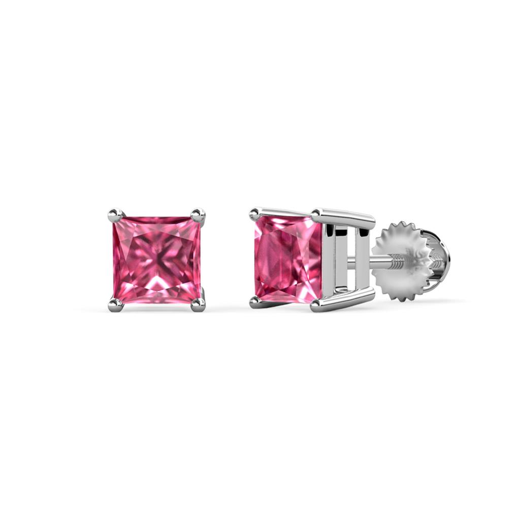 Zoey Pink Tourmaline (5.5mm) Solitaire Stud Earrings 