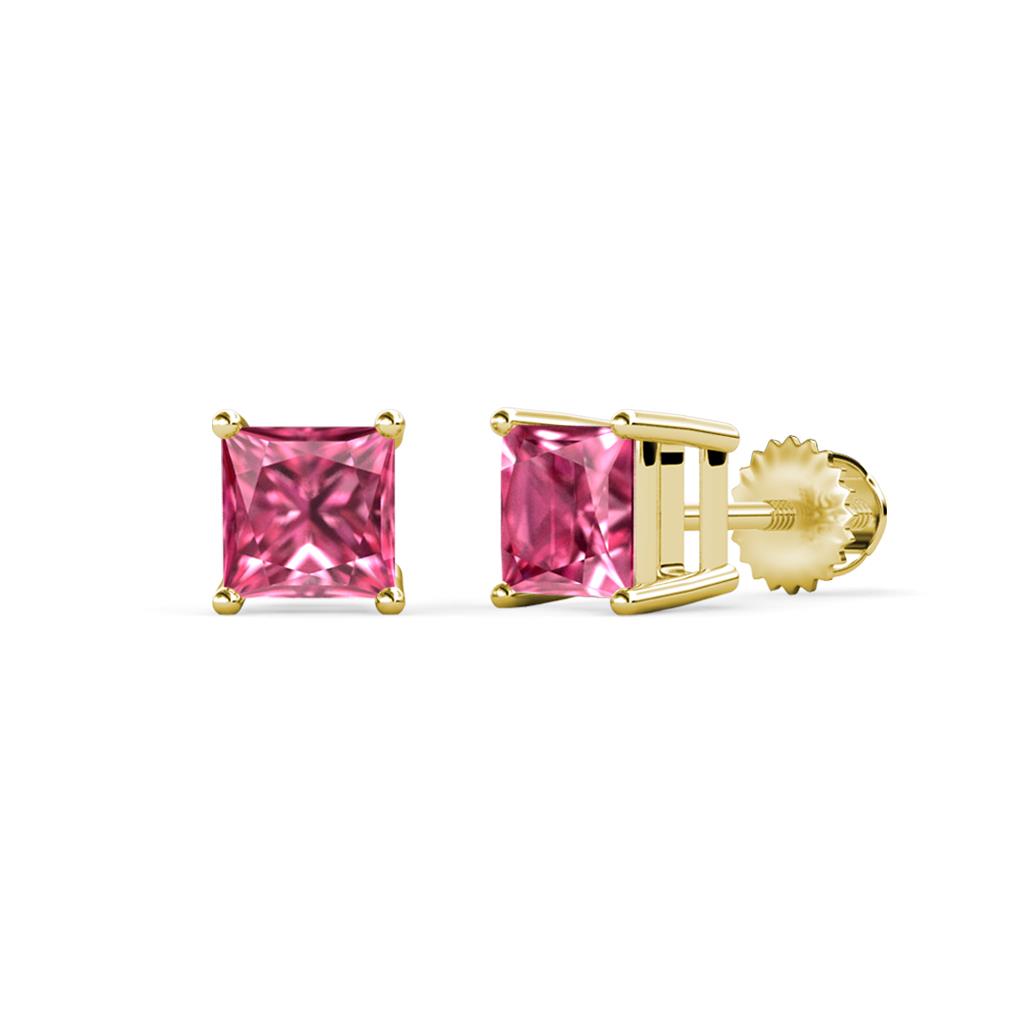 Zoey Pink Tourmaline (5.5mm) Solitaire Stud Earrings 