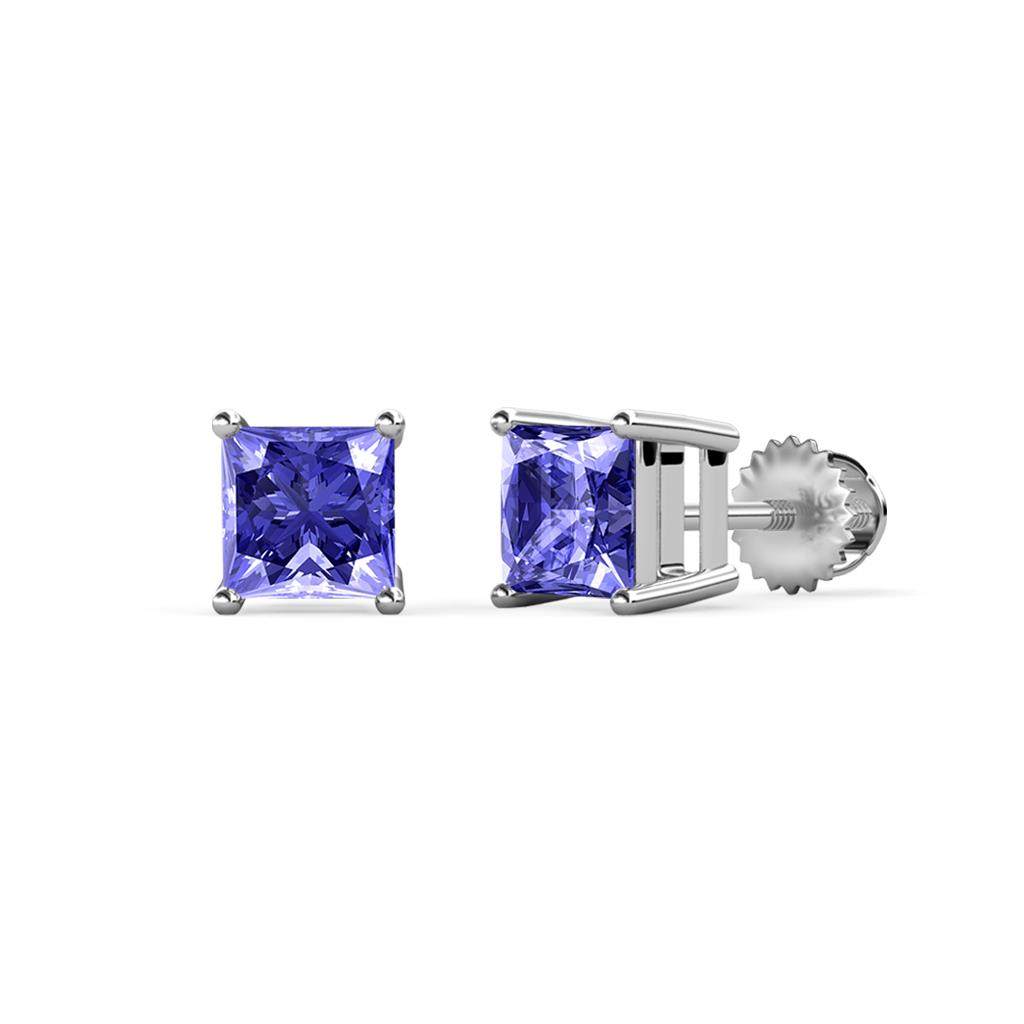 Zoey Tanzanite (5.5mm) Solitaire Stud Earrings 