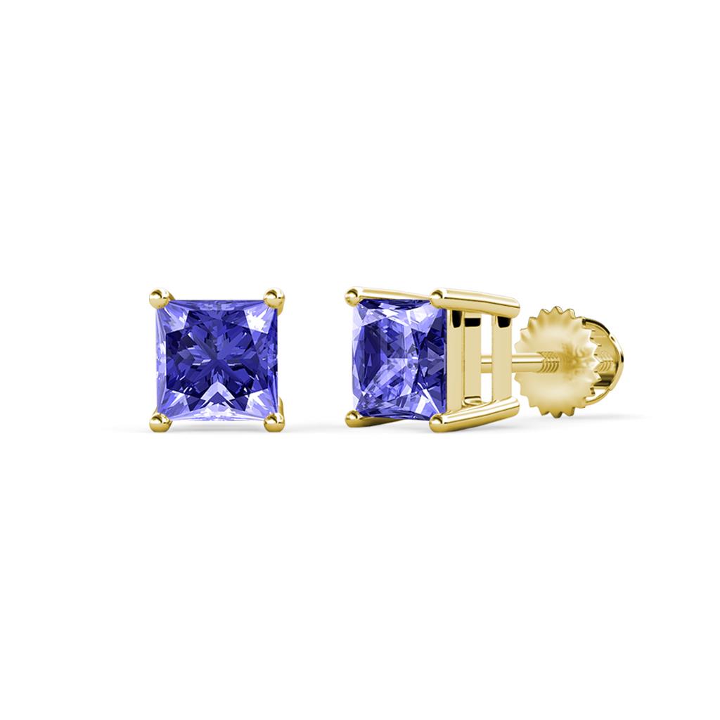 Zoey Tanzanite (5.5mm) Solitaire Stud Earrings 