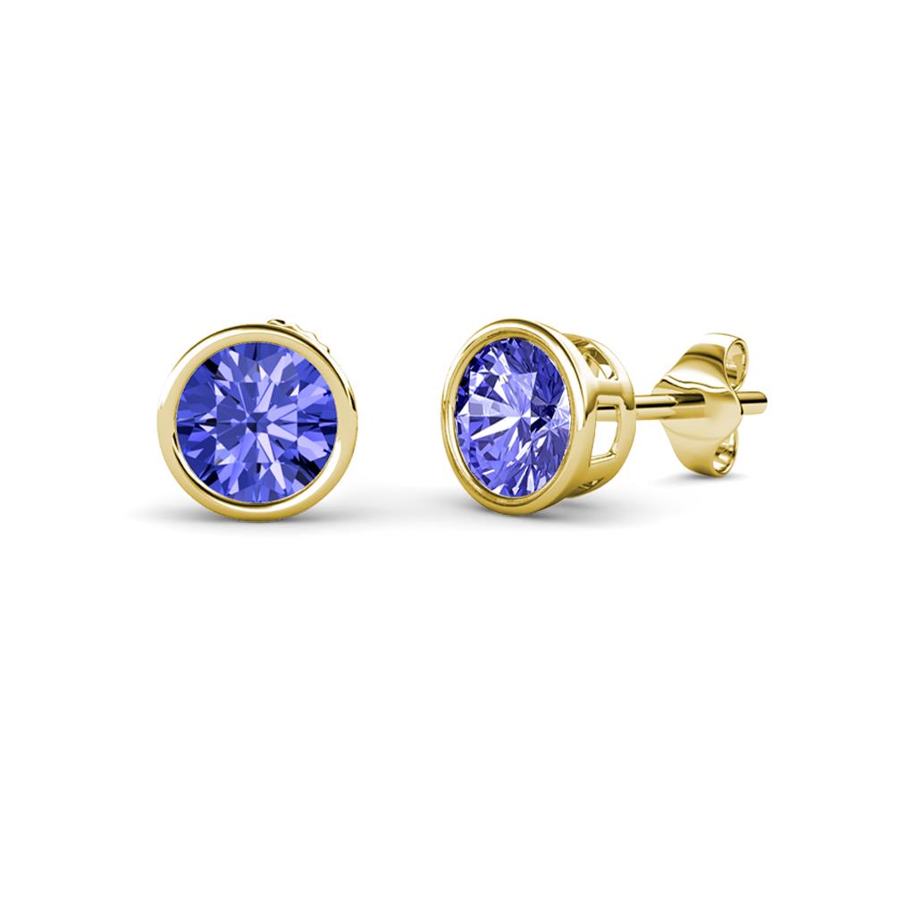Carys Tanzanite (4mm) Solitaire Stud Earrings 