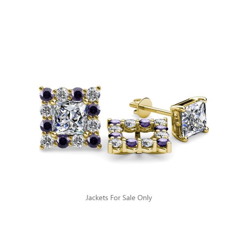 Serena Iolite and Diamond Jacket Earrings 