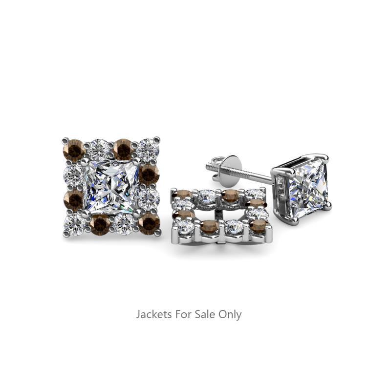 Serena Smoky Quartz and Diamond Jacket Earrings 
