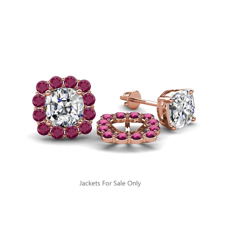 Ambre Rhodolite Garnet Jacket Earrings 