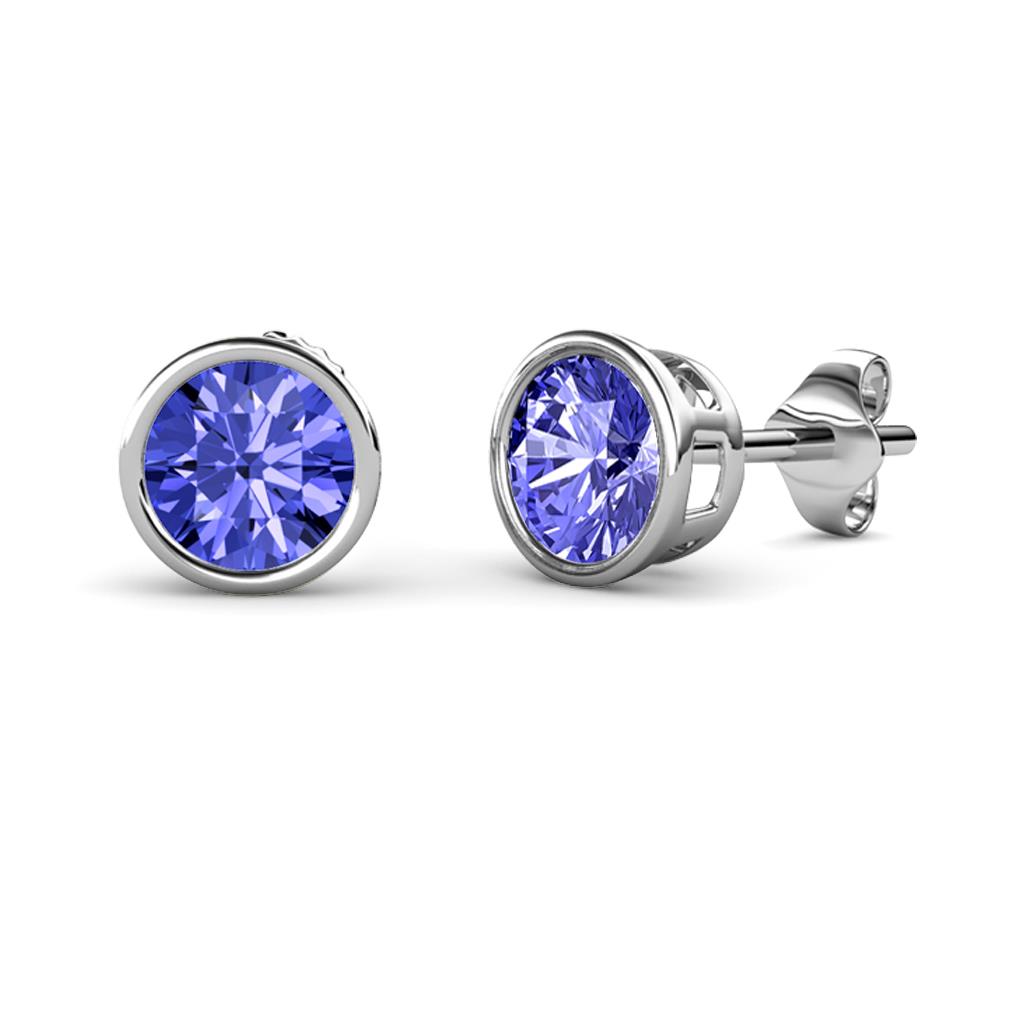 Carys Tanzanite (5mm) Solitaire Stud Earrings 