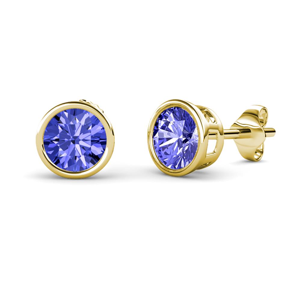 Carys Tanzanite (5mm) Solitaire Stud Earrings 