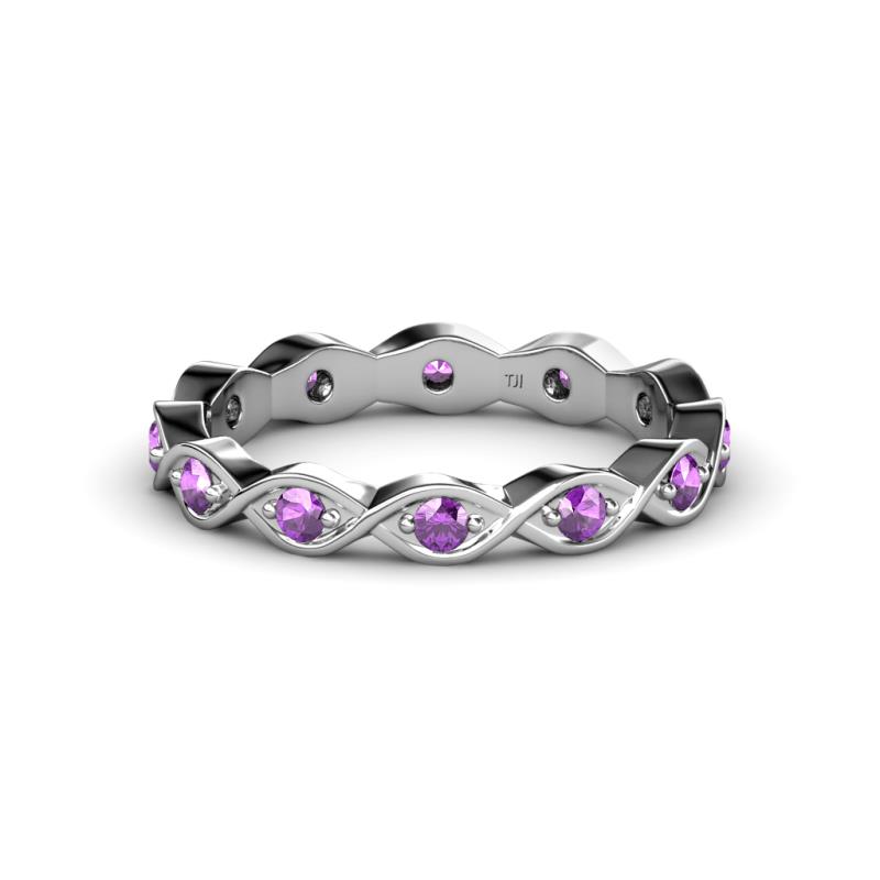 Breanna 1.70 mm Amethyst Eternity Band 