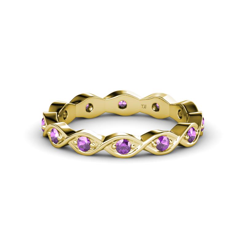 Breanna 1.70 mm Amethyst Eternity Band 