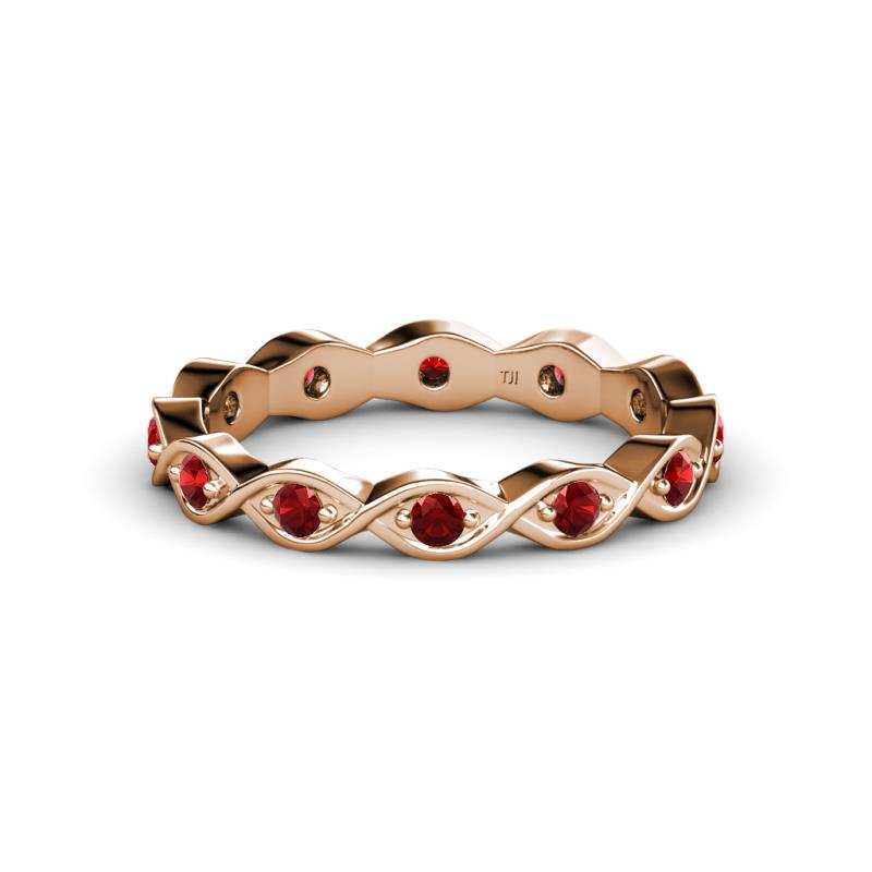 Breanna 1.70 mm Red Garnet Eternity Band 