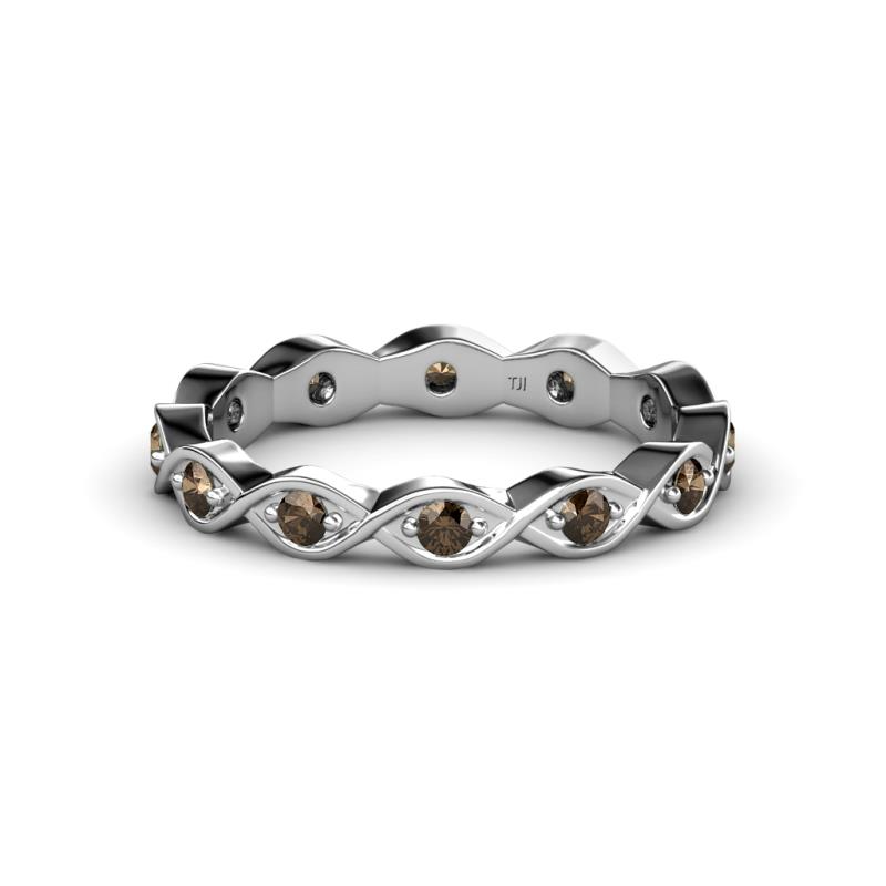 Breanna 1.70 mm Smoky Quartz Eternity Band 
