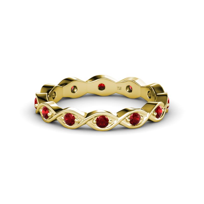 Breanna 2.20 mm Red Garnet Eternity Band 