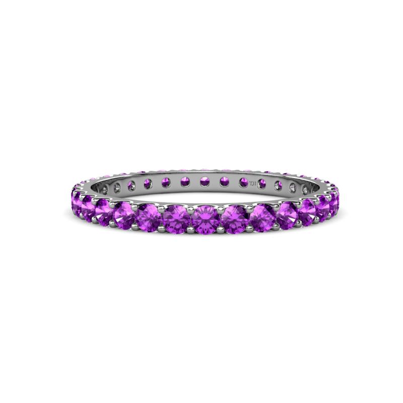 Audrey 2.70 mm Amethyst U Prong Eternity Band 