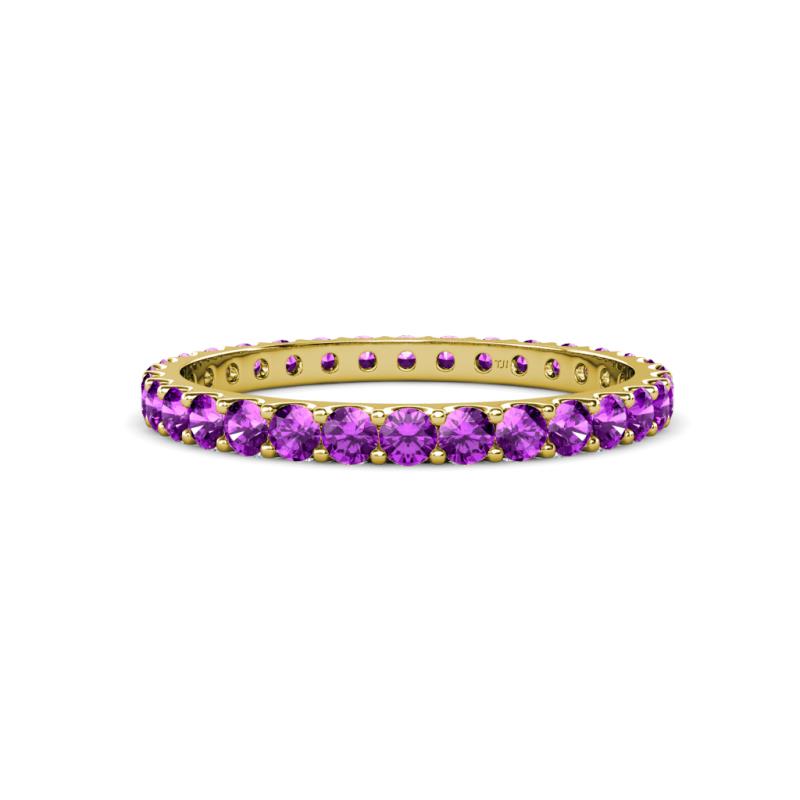 Audrey 2.70 mm Amethyst U Prong Eternity Band 